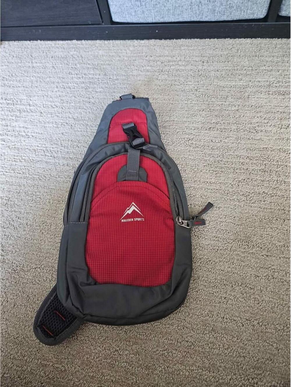 Red sling bag